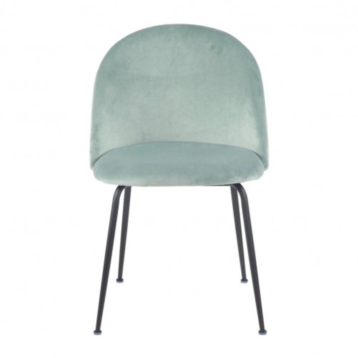 Chaise design en velours dossier capitonné - CLEA