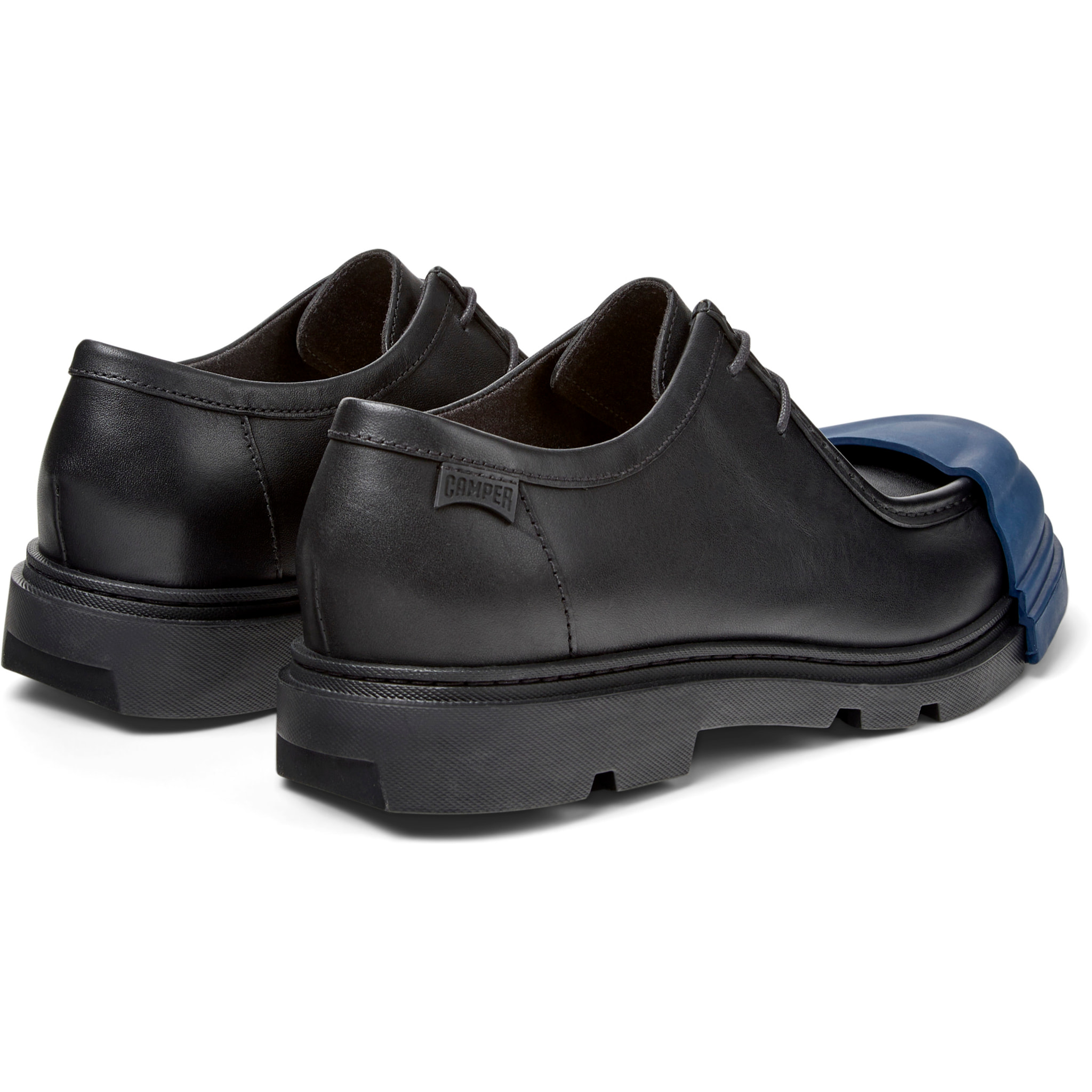 Zapatos de cordones - CAMPER Junction - Negro - Cuero liso