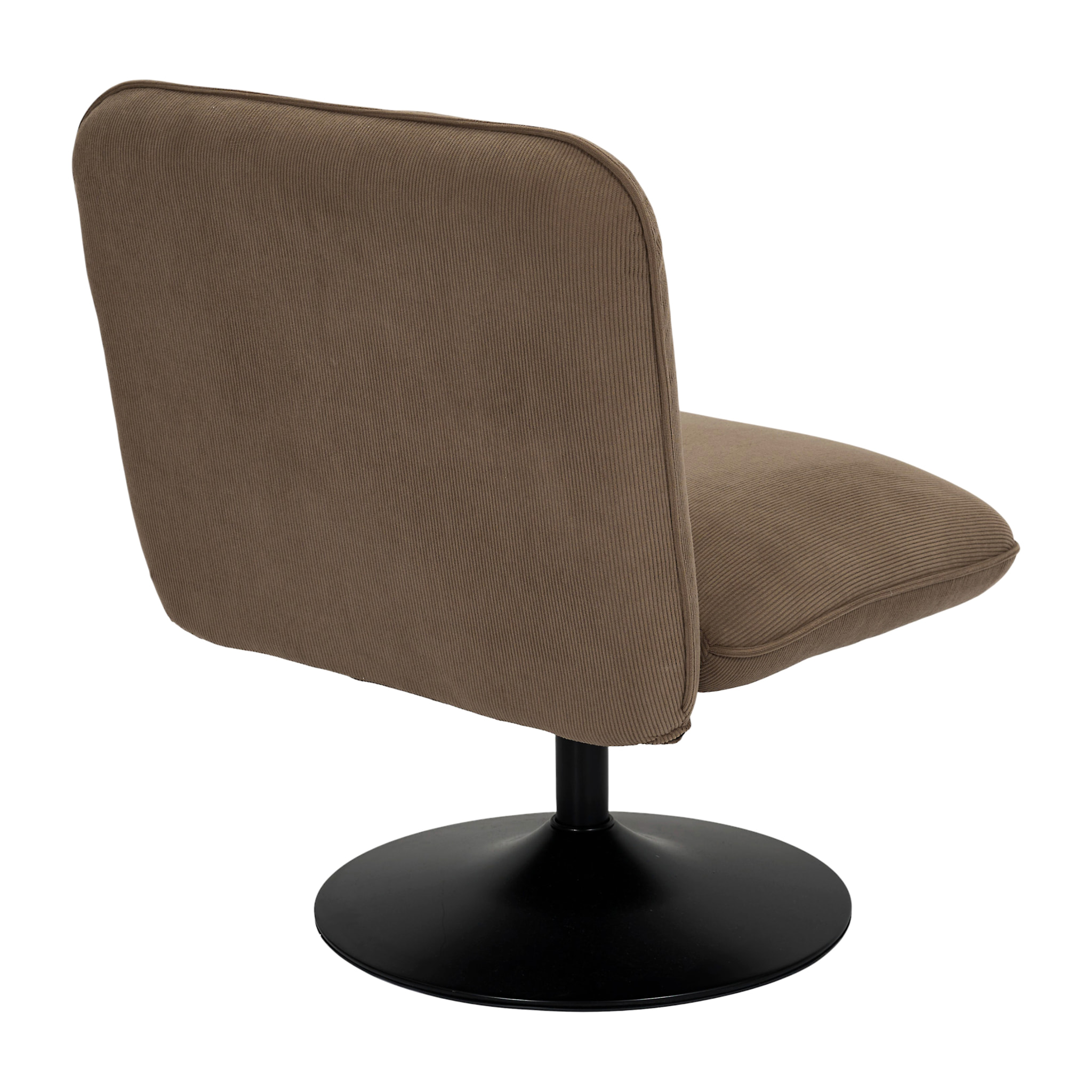Fauteuil - HOME DECO FACTORY - Jules - Chic - Pivotant - Marron