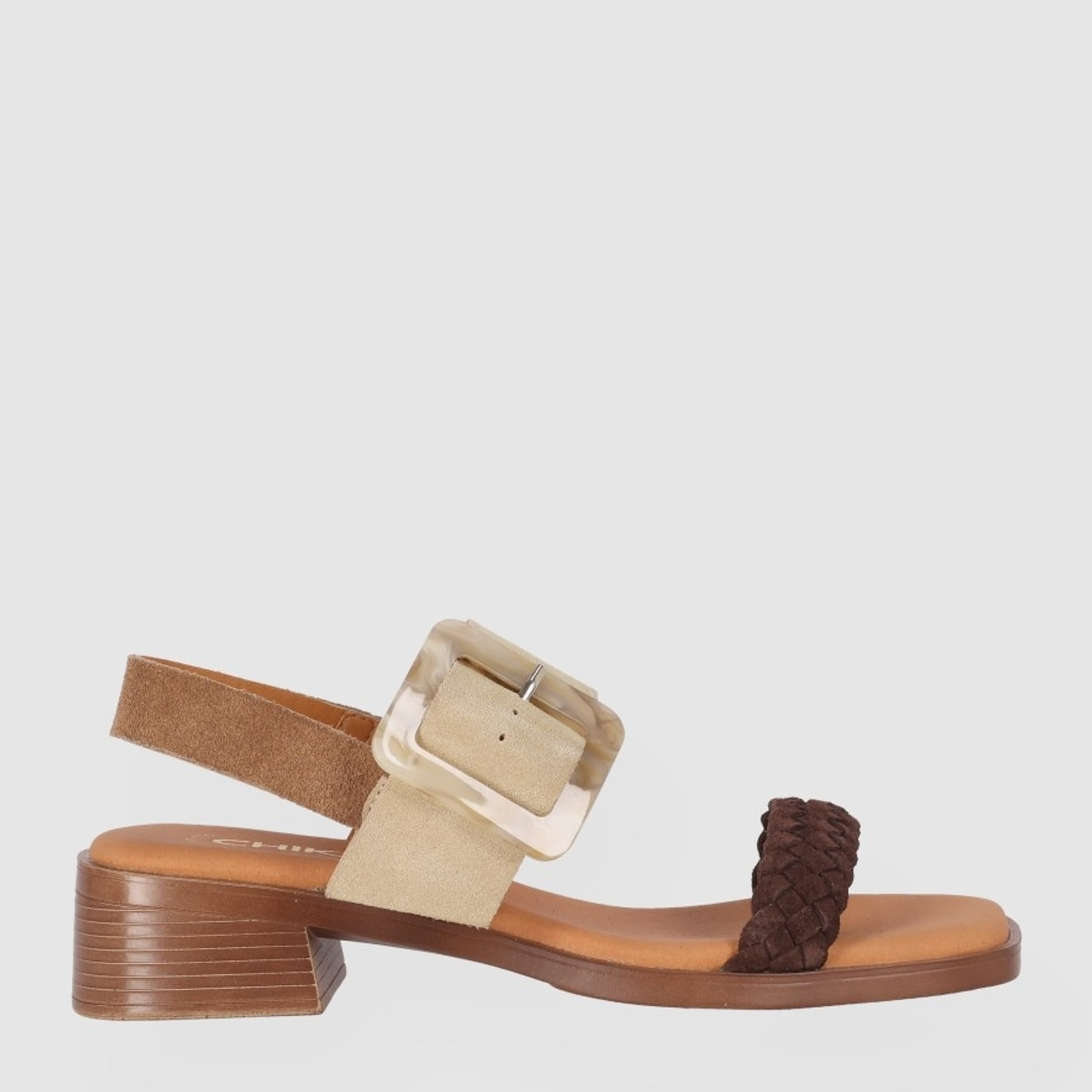 Sandalias de Serraje - Multi-Arena - Tacón: 4 cm