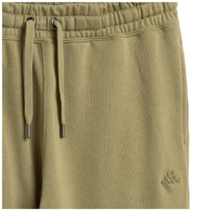 Kappa - Pantalones Hombre Verde - Shedir French Terry