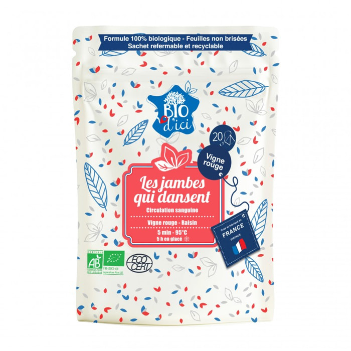 Infusion Bio Les Jambes qui Dansent - Infusettes 20x2g