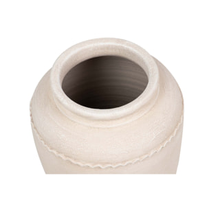 Florero Ceramica Beige 30x30x60 Cm