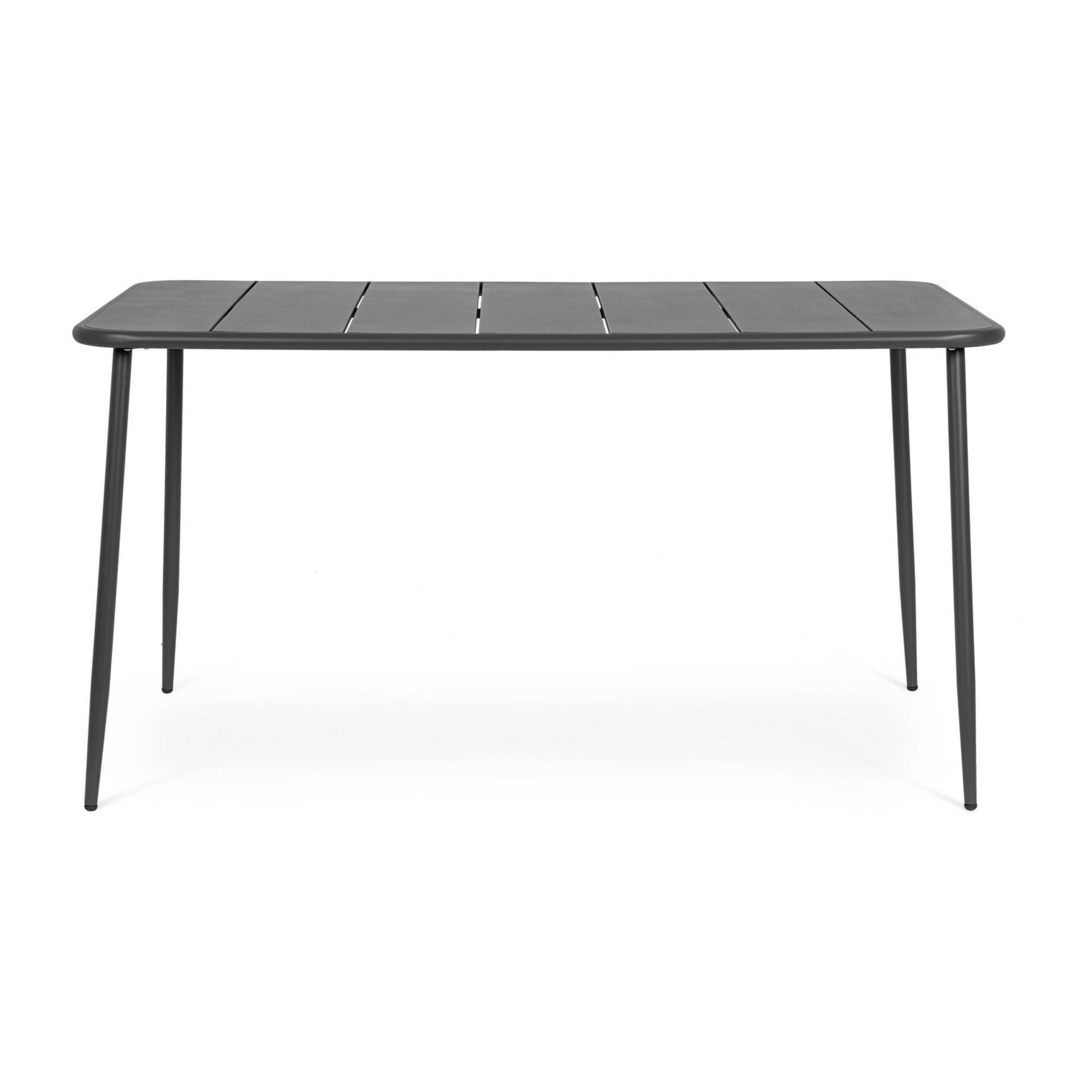 Tavolo rettangolare CALVARI in acciaio antracite, 140×80 cm