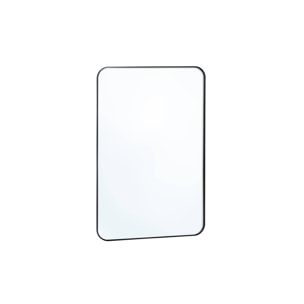 Miroir rectangulaire acier noir 60 x 90 x 1.8 cm - Harold