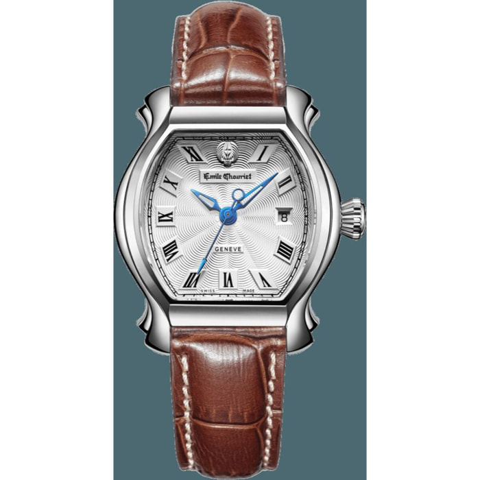 Reloj Emile Chouriet 06.1138.L.6.8.25.2 Mujer Analogico Automatico con Correa de Cuero