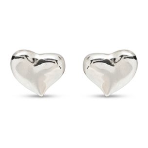 Pendiente UNO heart PLATEADO U