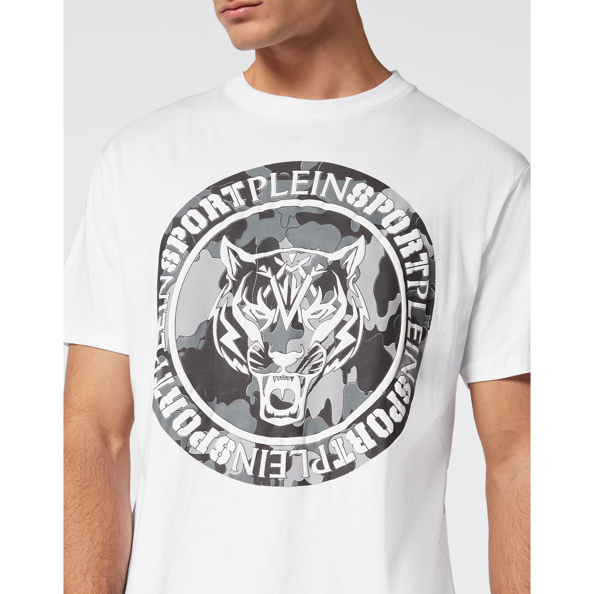 PLEIN SPORT Camiseta Cuello Redondo CARBON TIGER
