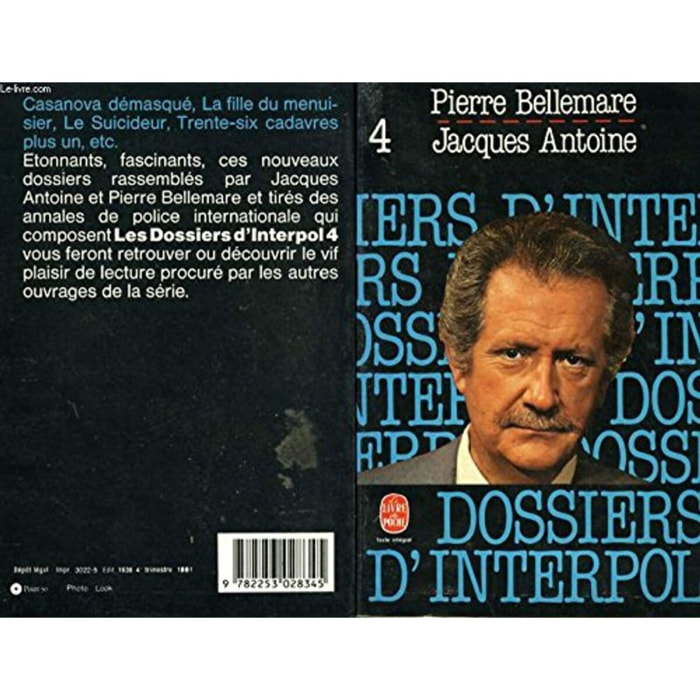 Antoine | Les Dossiers d'Interpol, tome 4 | Livre d'occasion