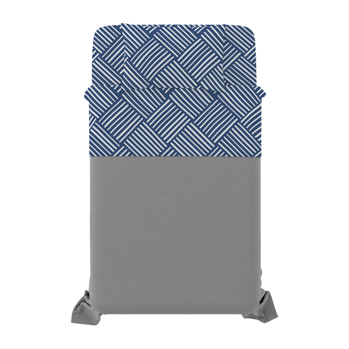 COMPLETO LETTO DAFNE - PIAZZA E MEZZA CITY LIFE BLUE