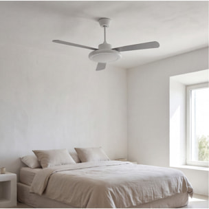 Forlight Ventilador de techo ip20 bahia led 24.4w blanco cálido - 3000k on-off blanco brillante g