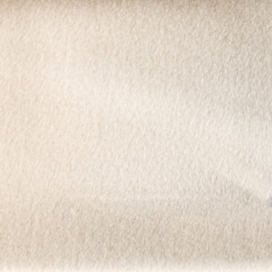 Tissu fausse fourrure rase extra douce avec dos polaire - Blanc