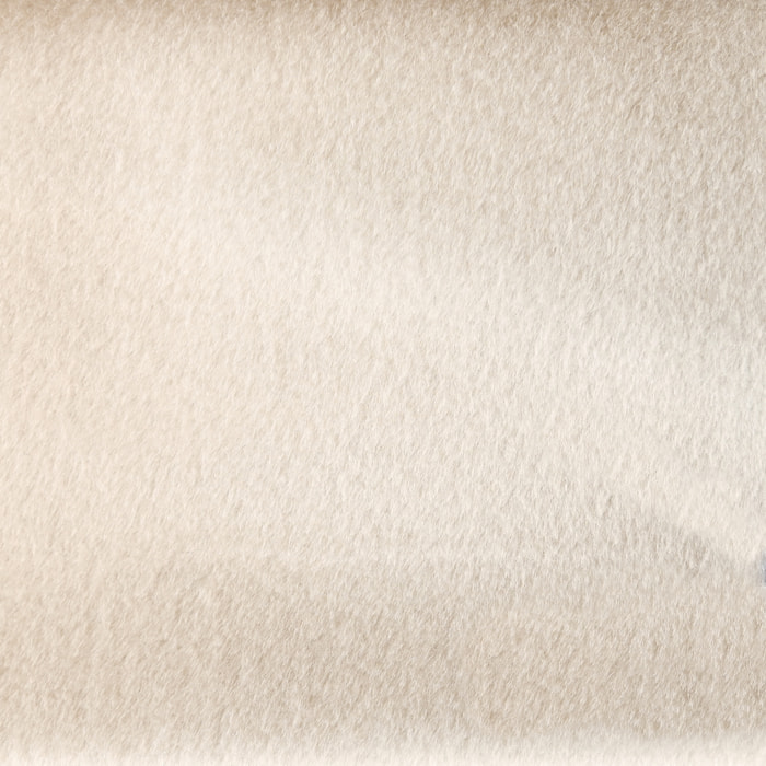 Tissu fausse fourrure rase extra douce avec dos polaire - Blanc