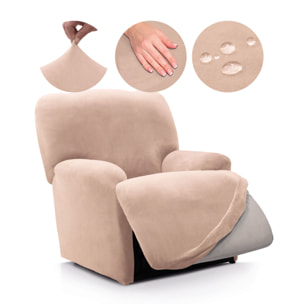 Funda TERCIOPELO ANTIMANCHAS Multi elástica para RELAX PIES JUNTOS modelo VERONICA