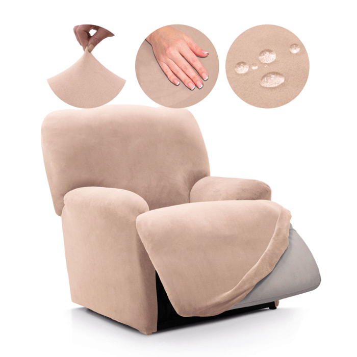 Funda TERCIOPELO ANTIMANCHAS Multi elástica para RELAX PIES JUNTOS modelo VERONICA