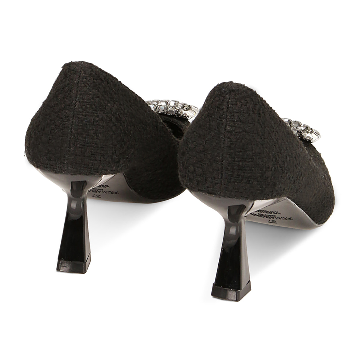 Décolleté gioiello nere, tacco 7 cm