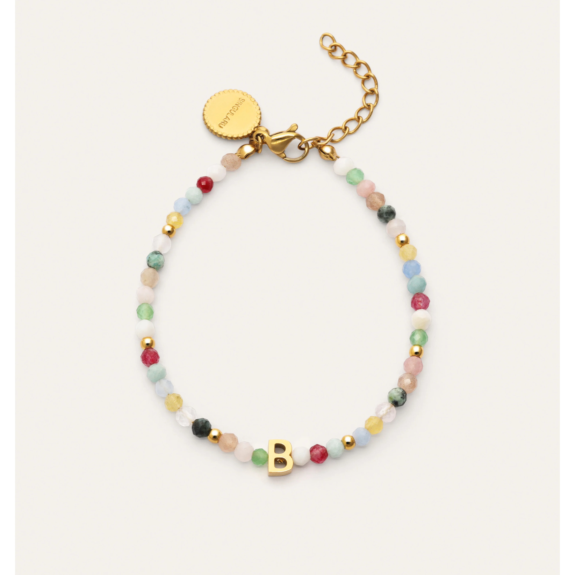 Bracciale Personalizzata Letter Altea Colors Acciao Placcato Oro