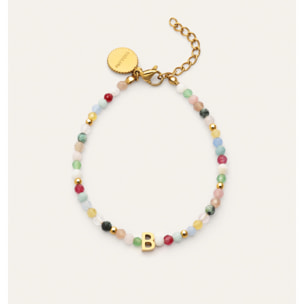 Bracciale Personalizzata Letter Altea Colors Acciao Placcato Oro