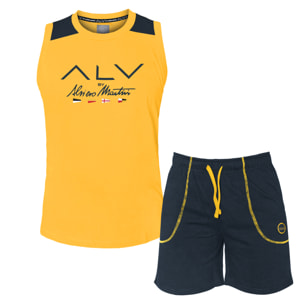 Completo Uomo ALVIERO MARTINI Manica Corta Cotone