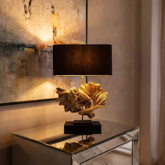 Lampe poissons combattants dorés Kare Design