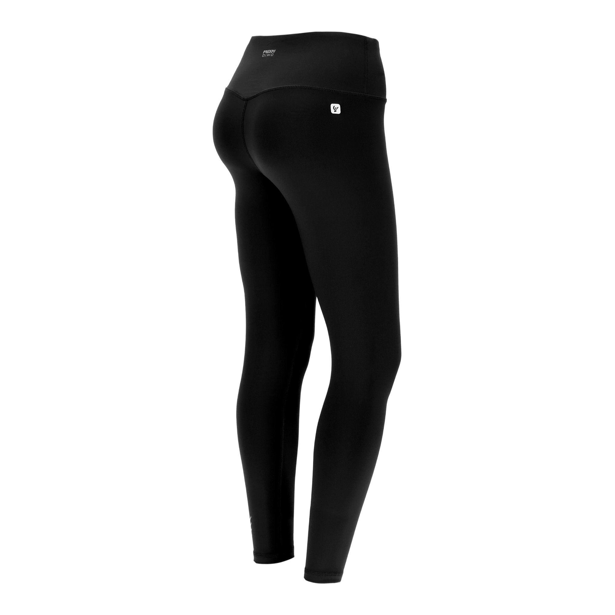 Leggings donna fitness 7/8 vita alta in tessuto tecnico