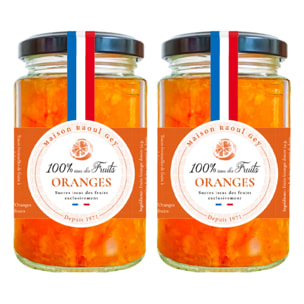 2 x Confiture d'Orange 100% fruits - 2x270g - France - Raoul Gey