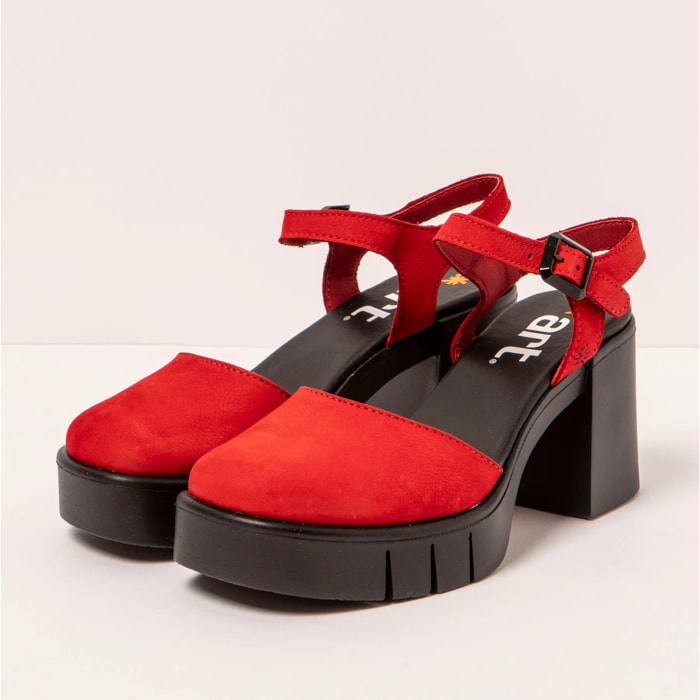 Sandalias con tacón 1991 NOBUCK RED / EIVISSA color Red