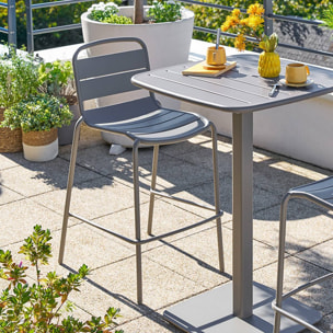 Chaise haute de jardin Alegoria empilable café