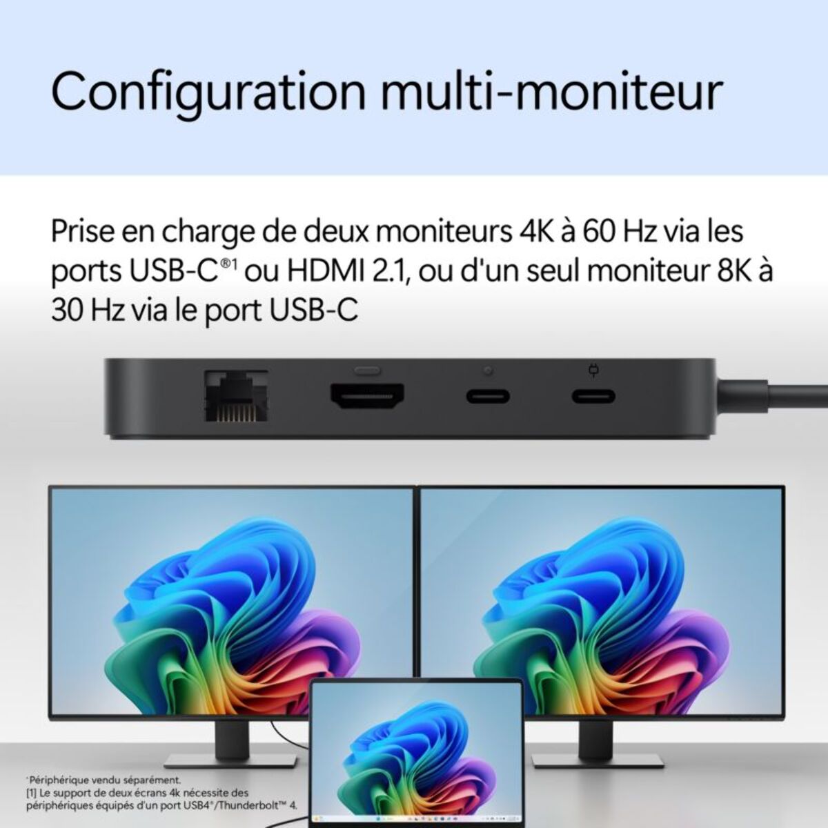 Station d'accueil MICROSOFT Surface USB4 Dock