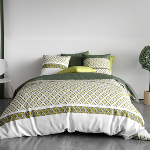 Parure Housse De Couette 3pcs 100% Coton 57 Fils Nayaa