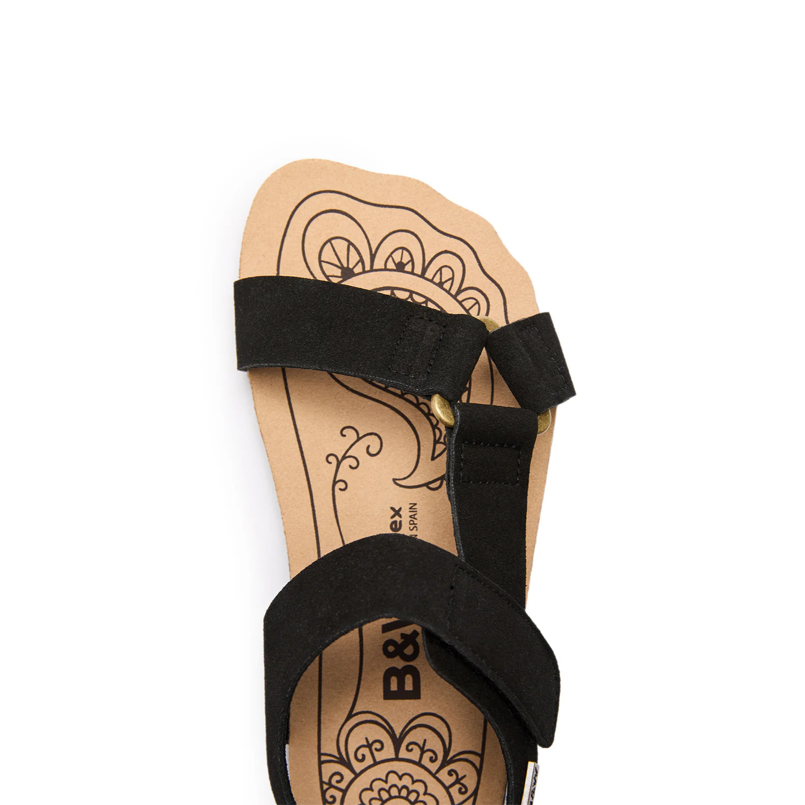 Sandalias Abiertas Barefoot Goflex en Negro