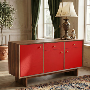 Rouleau adhésif décoratif Vinyle au Mètre - Rouge tomate - Sticker Lavable Imperméable Mur Cuisine Meubles