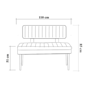 Panca Dpalestr, Panchina multiuso, Seduta per ospiti, Cassapanca multifunzione, 110x40h85 cm, Noce e Antracite