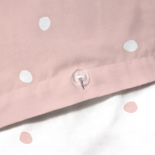 Parure de lit imprimée 100% coton, PINK SPOTS