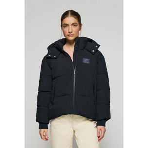 Chaqueta corta Artic azul de capucha fija y detalles Polo Club