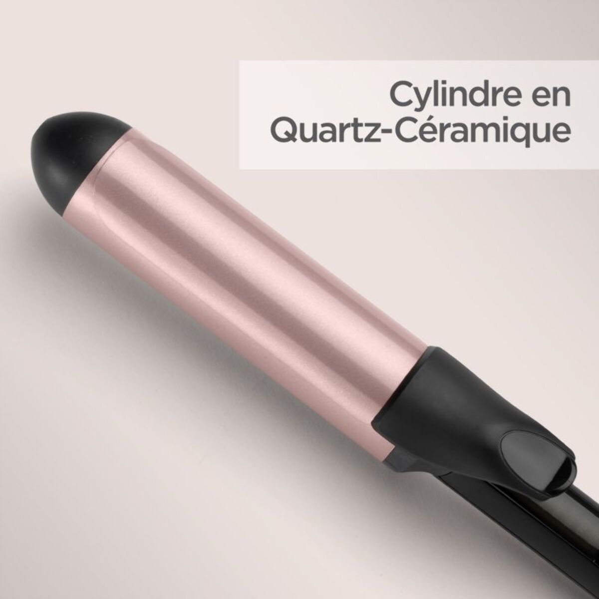 Fer à boucler BABYLISS C453E Rose quartz 38MM tong