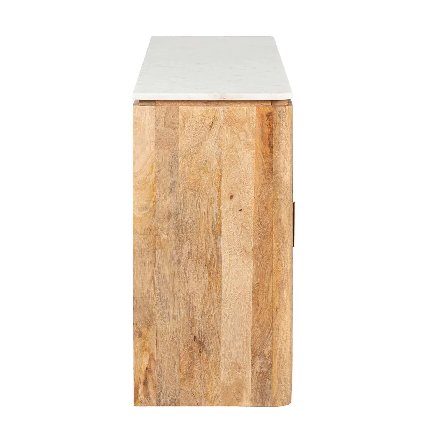 Aparador Madera Mango Marmol Felo 180x40x80 Cm
