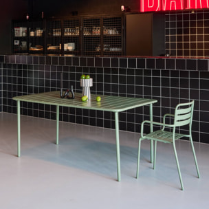 Table de jardin métal 6-8 places AMÉLIA