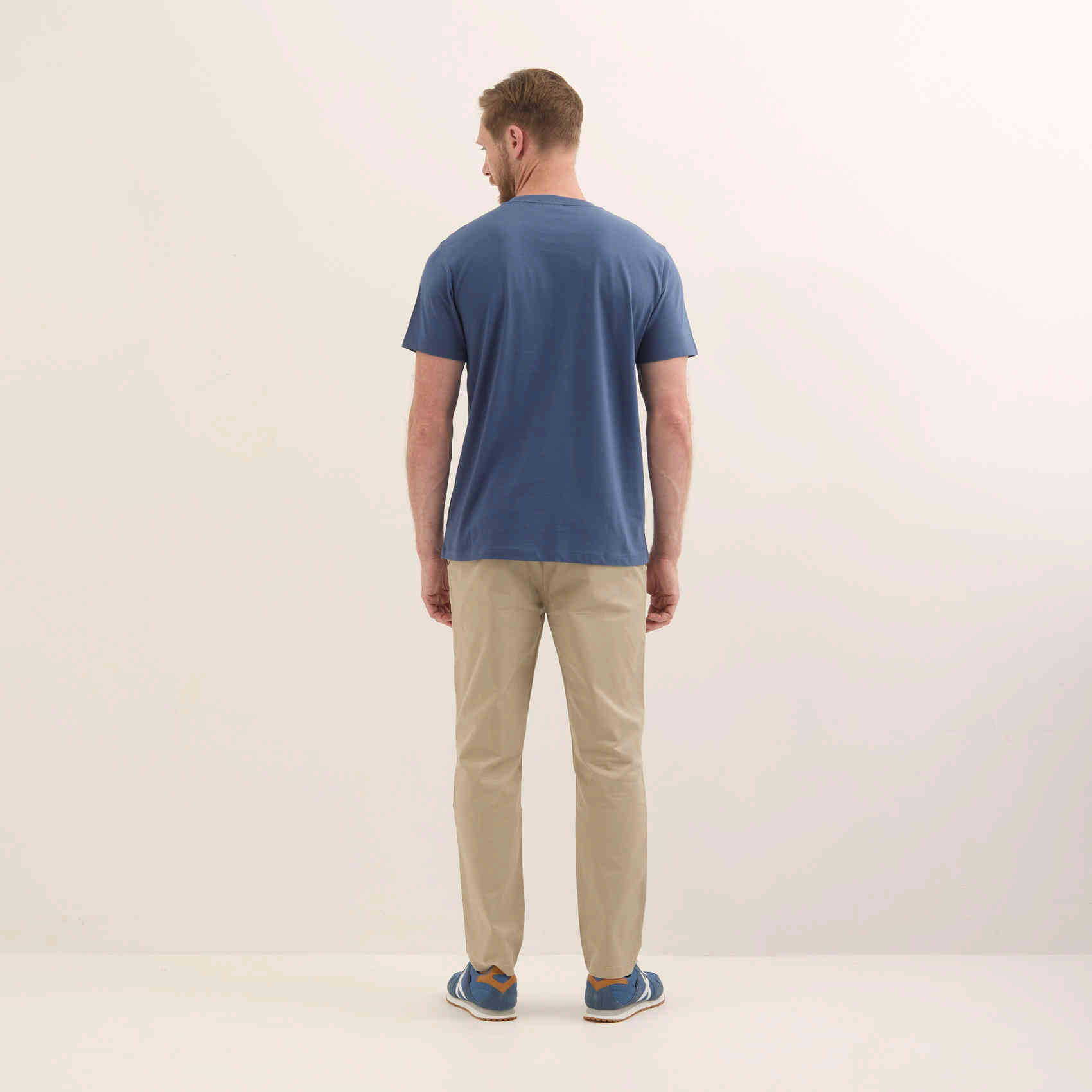 Camiseta Básica Algodón Orgánico Azul Marino ESSENTIALS T-SHIRT NAVY