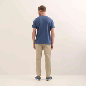 Camiseta Básica Algodón Orgánico Azul Marino ESSENTIALS T-SHIRT NAVY