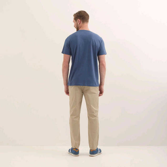 Camiseta Básica Algodón Orgánico Azul Marino ESSENTIALS T-SHIRT NAVY