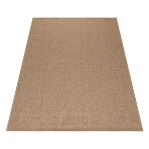 DHAKA - Tapis intérieur/extérieur aspect jute uni beige