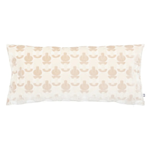 Coussin "Luna" jacquard velours lin 35x75cm