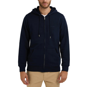 Sudadera Con Cremallera Embroidery Logo Zip Hoodie en Negro D.Franklin