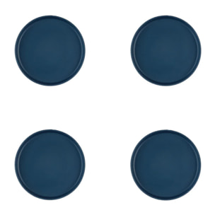 Assiette SCANDI Ø16,5cm - 4 pièces - Marine