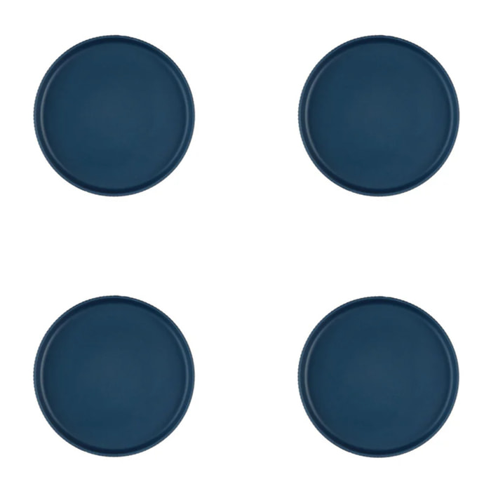Assiette SCANDI Ø16,5cm - 4 pièces - Marine