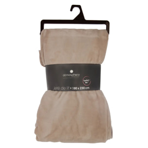 Plaid "Ollis" flanelle beige 180x230cm