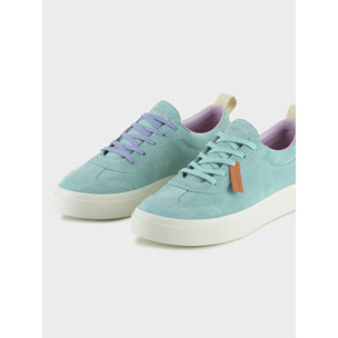 SNEAKER P08 DONNA IN SUEDE ACQUAMARINA