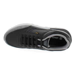 Armata di Mare Scarpe Uomo Sneakers Casual Stringate con Soletta Rimovibile in Memory Foam AMU 2D801 Black Grey