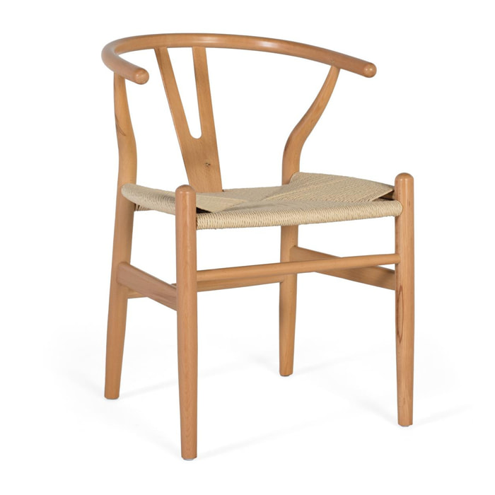 Silla de Madera de Haya 50 Cm Estilo Contemporáneo